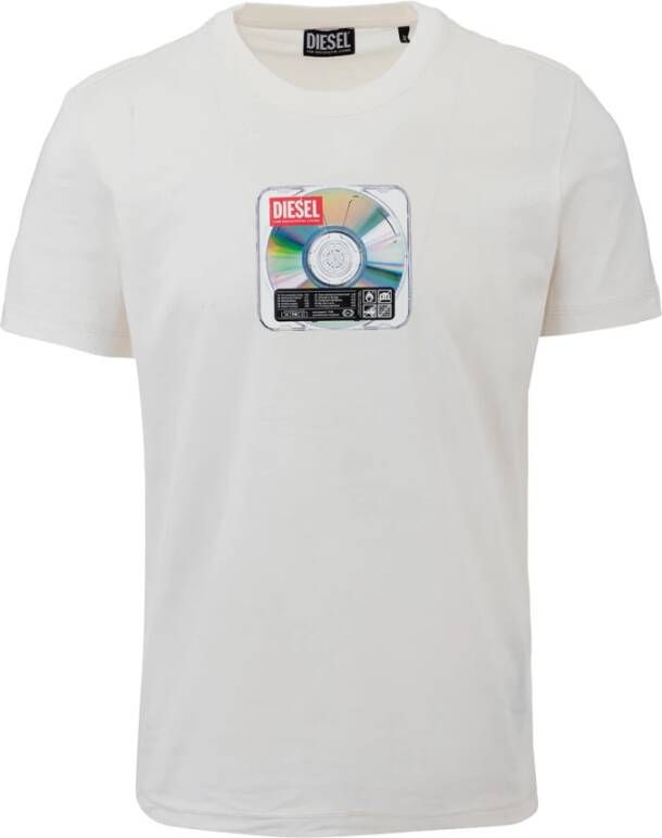 Diesel T-shirt White Heren