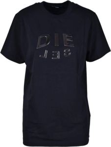 Diesel T-Shirts Zwart Dames