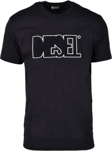 Diesel T-Shirts Zwart Heren