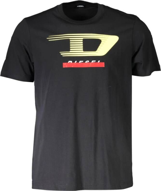 Diesel T-Shirts Zwart Heren