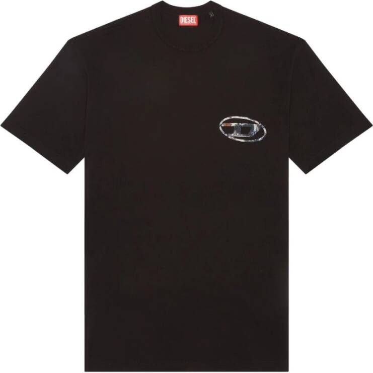 Diesel T-Shirts Zwart Heren
