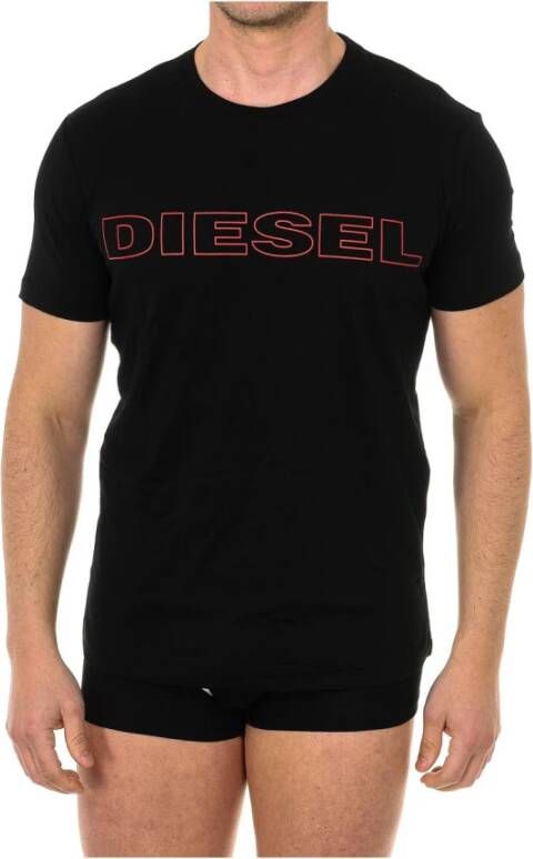 Diesel T-Shirts Zwart Heren