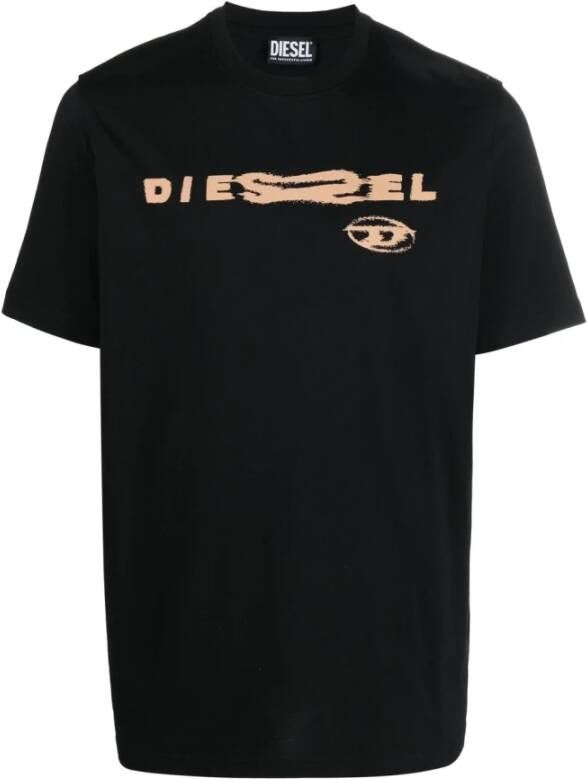 Diesel T-shirts Zwart Heren