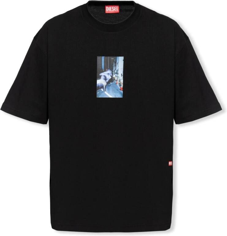 Diesel T-Wash-L3 T-shirt Zwart Heren