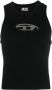 Diesel Gebreide top met uitsnijding en logoplaquette Black Dames - Thumbnail 1