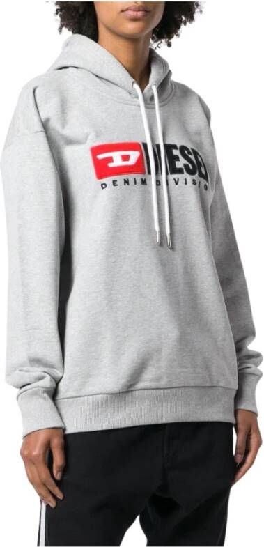 Diesel Trainingsshirt Gezellige en Stijlvolle Hoodie voor Vrouwen Grijs Dames