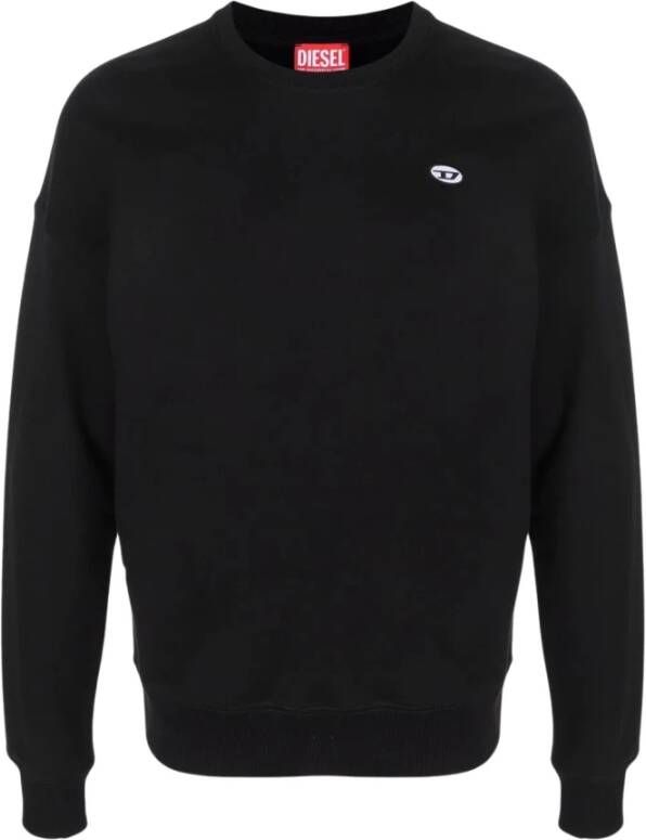 Diesel Trainingsshirt Katoen Ss22 Zwart Heren