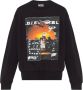 Diesel Trainingsshirt Zwart S-Macs-Poff Zwart Heren - Thumbnail 1