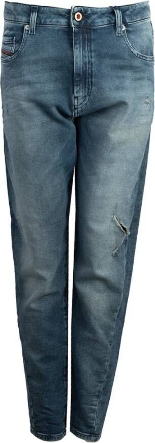 Diesel Trendy Distressed Slim-fit Jeans Blauw Dames