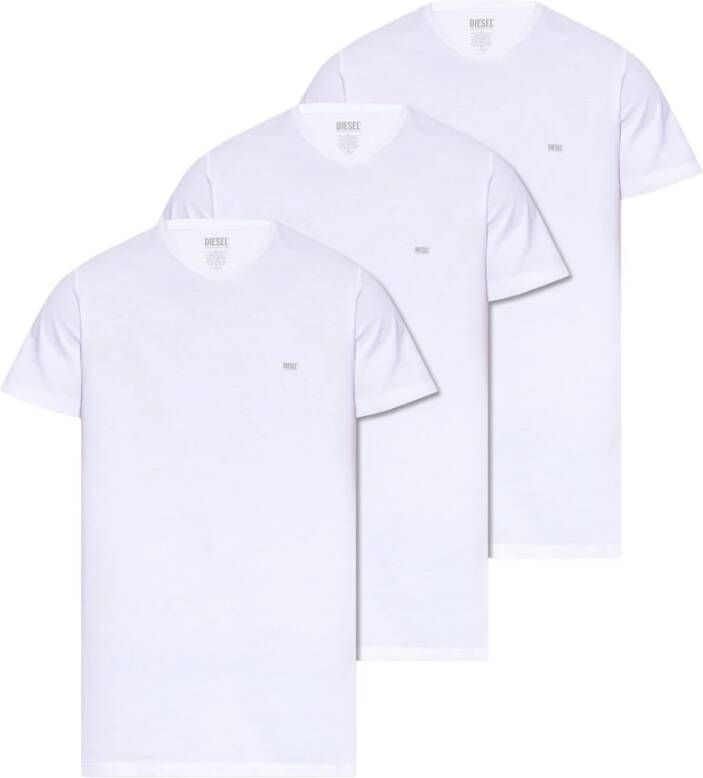 Diesel Umtee T-shirt 3-pack White Heren