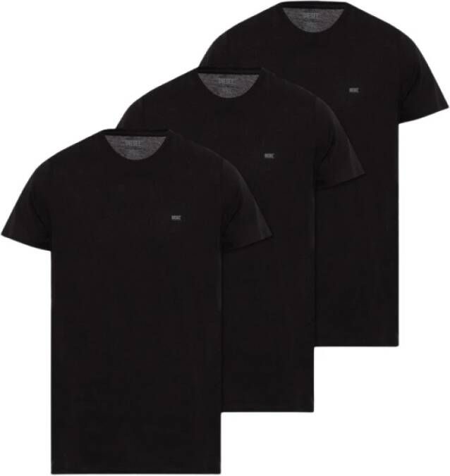 Diesel Umtee T-shirt 3-pack Zwart Heren