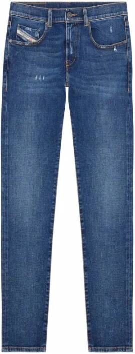 Diesel Veelzijdige Slim-Fit Jeans Blauw Heren