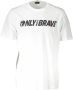 Diesel Logo T-shirt Ronde Hals Wit Katoen White Heren - Thumbnail 1
