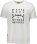 Diesel Wit Logo T-shirt met Ronde Hals White Heren - Thumbnail 1