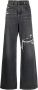 Diesel Versleten Wijde Pijp Jeans Gray Dames - Thumbnail 1