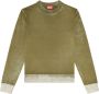 Diesel Zachte katoenen trui met verloopprint Green Heren - Thumbnail 1