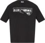 Diesel Zwart Katoenen Logo T-Shirt Zwart Heren - Thumbnail 1