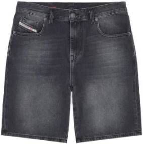 Diesel Zwarte Denim Shorts voor Heren Zwart Heren