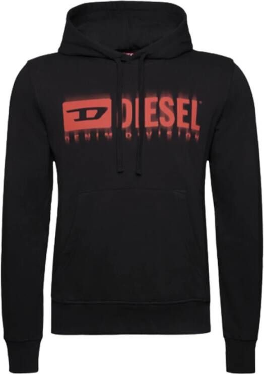 Diesel Zwarte hoodie S-Ginn L5 Zwart Heren