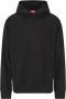 Diesel Zwarte katoenen hoodie met maxi logo Zwart Heren - Thumbnail 1