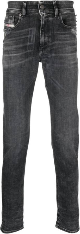Diesel Zwarte Slim-fit Jeans voor Heren Zwart Heren