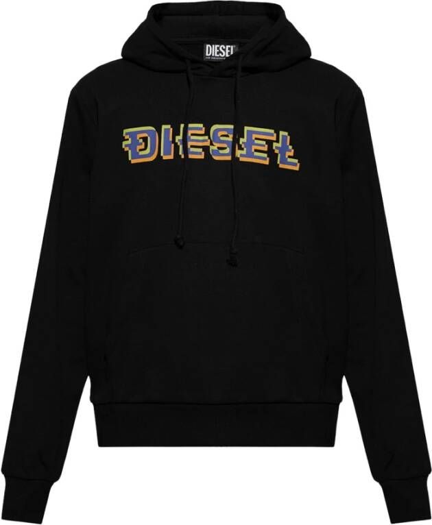 Diesel �S-Ginn-Hood-K27� hoodie with logo Zwart Heren