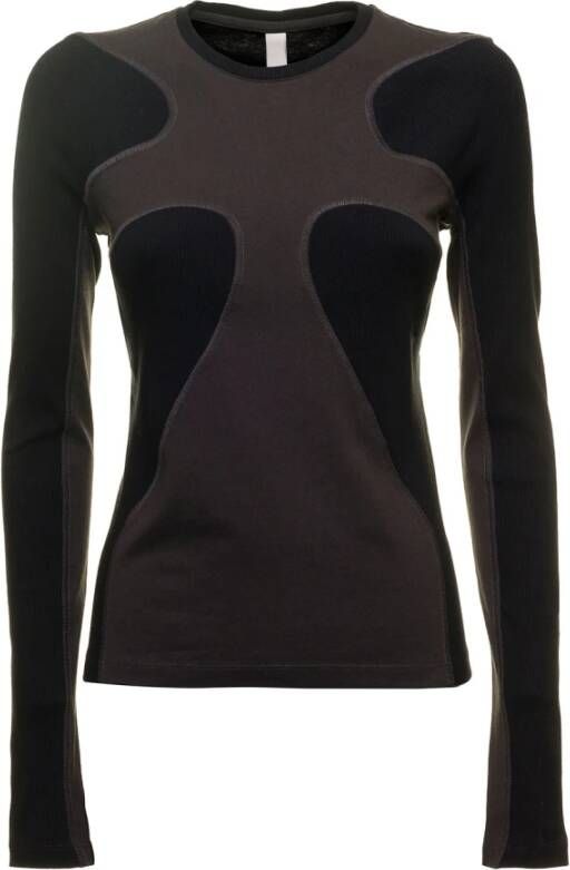 Dion Lee Long Sleeve Tops Zwart Dames