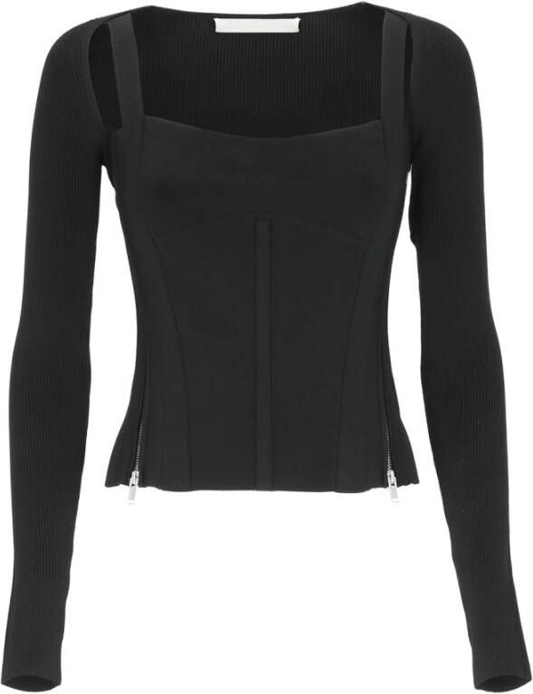 Dion Lee Long Sleeve Tops Zwart Dames