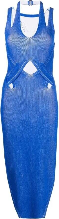 Dion Lee Midi Dresses Blauw Dames