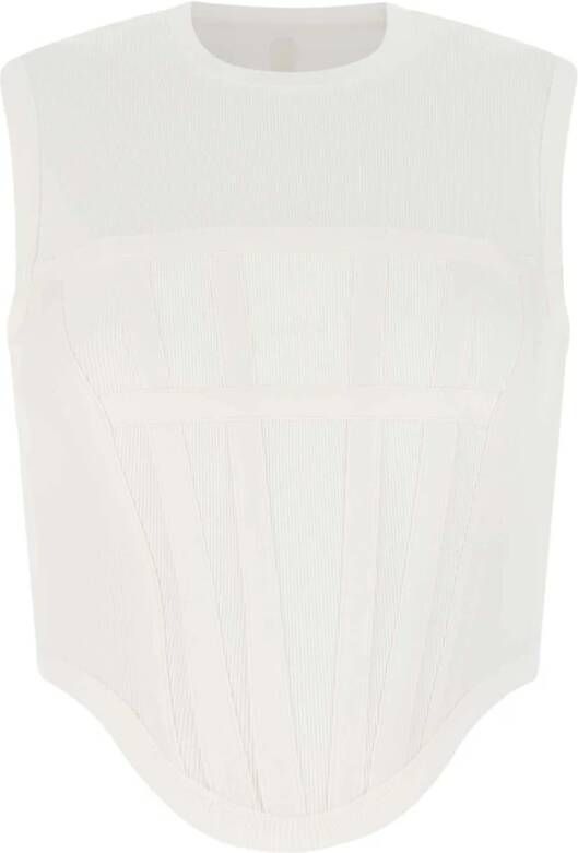 Dion Lee Sleeveless Tops White Dames