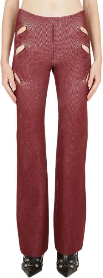 Dion Lee Trousers Rood Dames