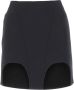 Dion Lee Zwart stretch katoenen blend mini rok Zwart Dames - Thumbnail 1