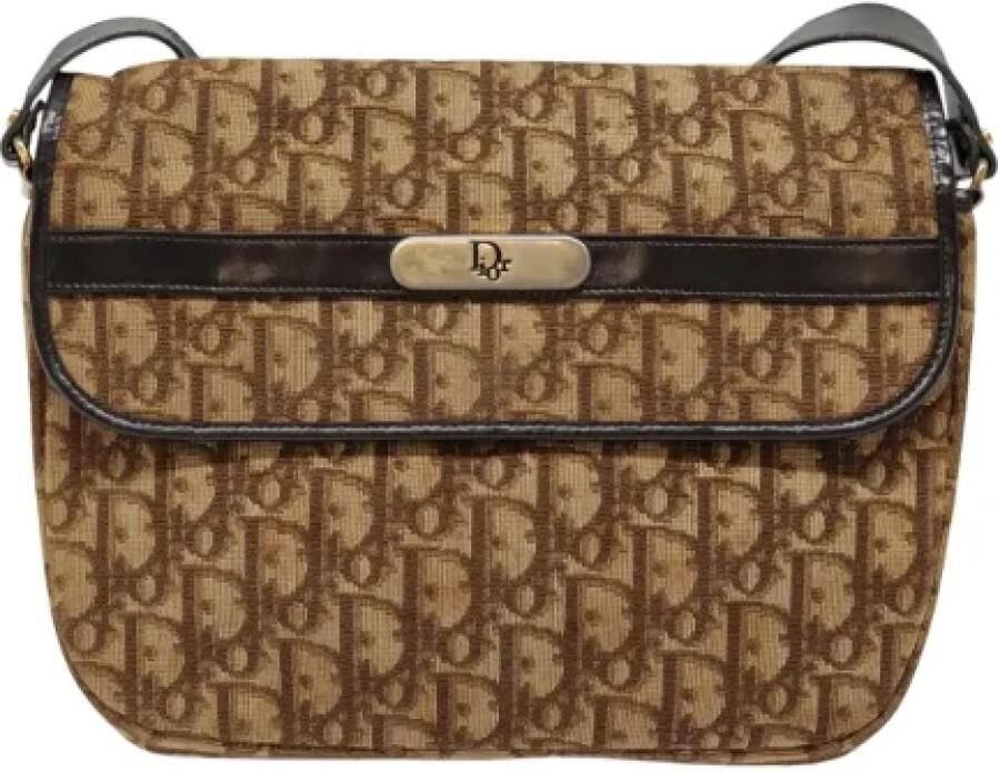 Dior Vintage Pre-owned Canvas dior-bags Brown Dames