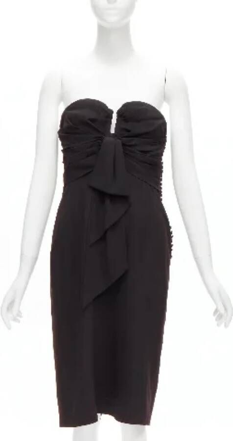 Dior Vintage Pre-owned Acetate dresses Zwart Dames