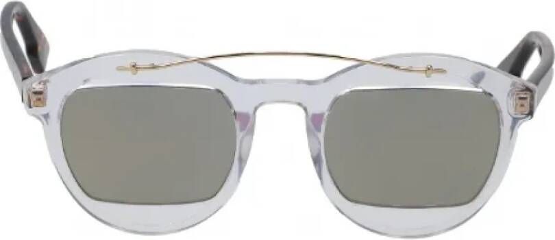 Dior Vintage Pre-owned Acetate sunglasses Blauw Dames