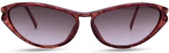 Dior Vintage Pre-owned Acetate sunglasses Bruin Dames