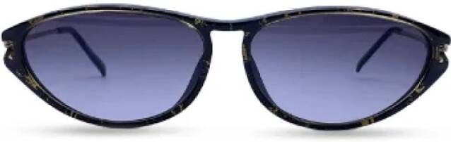 Dior Vintage Pre-owned Acetate sunglasses Bruin Dames