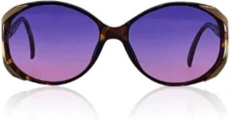 Dior Vintage Pre-owned Acetate sunglasses Bruin Dames