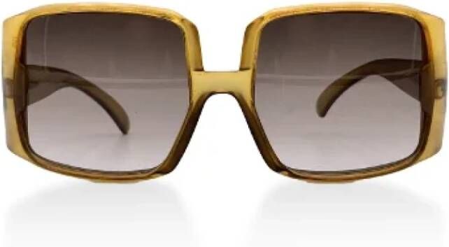 Dior Vintage Pre-owned Acetate sunglasses Groen Dames