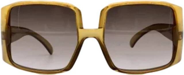 Dior Vintage Pre-owned Acetate sunglasses Groen Dames