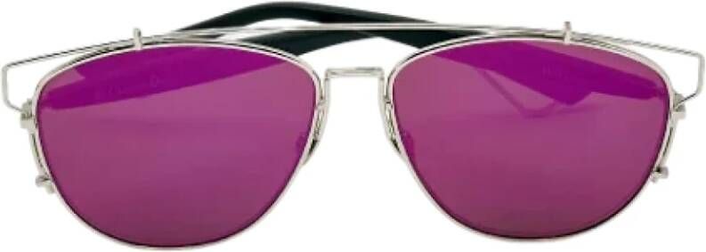 Dior Vintage Pre-owned Acetate sunglasses Roze Dames
