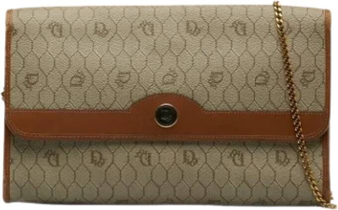 Dior Vintage Pre-owned Canvas dior-bags Beige Dames