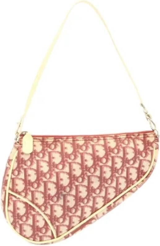 Dior Vintage Pre-owned Canvas dior-bags Beige Dames