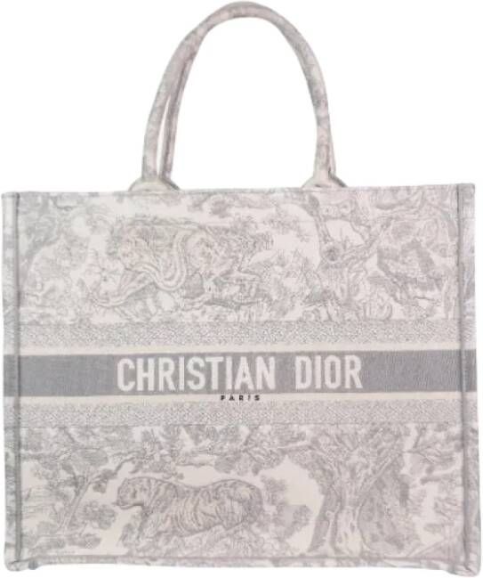 Dior Vintage Pre-owned Canvas dior-bags Grijs Dames