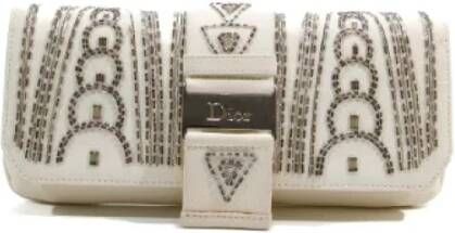Dior Vintage Pre-owned Canvas dior-bags White Dames