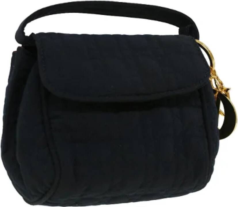 Dior Vintage Pre-owned Canvas handbags Zwart Dames