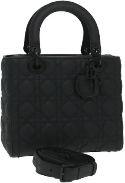Dior Vintage Pre-owned Canvas handbags Zwart Dames