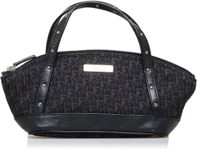 Dior Vintage Pre-owned Canvas handbags Zwart Dames