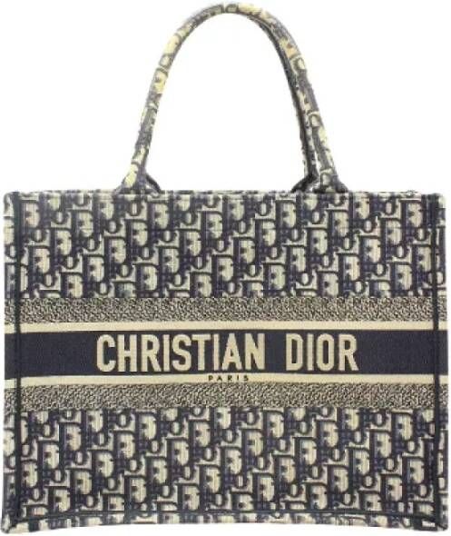 Dior Vintage Pre-owned Canvas totes Blauw Dames