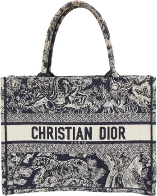 Dior Vintage Pre-owned Canvas totes Blauw Dames